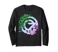 Wicked: For Good Oz Logo Floral and Vine Manga Larga