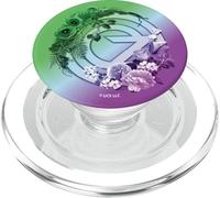 Wicked: For Good Oz Logo Floral and Vine PopSockets PopGrip para MagSafe