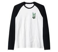 Wicked: For Good Torn Green Logo Front And Back Camiseta Manga Raglan