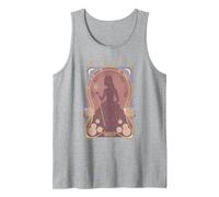 Wicked Glinda Bewitching Silhouette Camiseta sin Mangas, Hombre, Gris Jaspeado, L