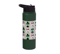 Wicked Glinda Elphaba All Over Print Grid Fashion Stainless Steel Insulated Water Bottle