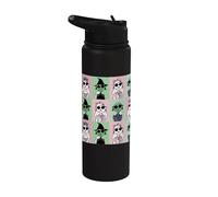 Wicked Glinda Elphaba All Over Print Grid Fashion Stainless Steel Insulated Water Bottle