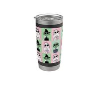 Wicked Glinda Elphaba All Over Print Grid Fashion Vaso térmico de acero inoxidable de doble pared
