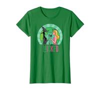 Wicked Glinda & Elphaba Sketched Camiseta, Mujer, Verde Kelly, M