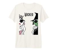 Wicked Glinda Elphaba Split Portrait Fashion Camiseta Premium