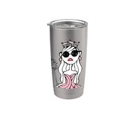 Wicked Glinda Elphaba Split Portrait Fashion Vaso térmico de acero inoxidable de doble pared