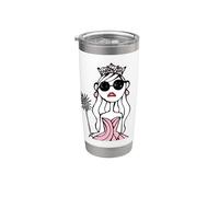 Wicked Glinda Elphaba Split Portrait Fashion Vaso térmico de acero inoxidable de doble pared