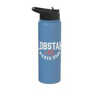 Wicked Lobster Good Lobstah Summer Vacation Souvenir Stainless Steel Insulated Water Bottle