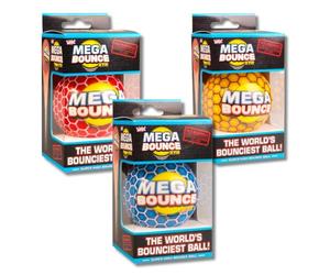 Wicked Mega Bounce XTR | La pelota de rebote más grande del mundo | 85% tasa de rebote (1 bola aleatoria por pedido, azul/rojo/amarillo)