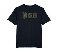 Wicked Movie Floral Logo Camiseta, Hombre Tallas Grandes, Negro, 5X Alto