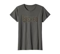 Wicked Movie Floral Logo Camiseta, Mujer, Asfalto, M