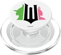 Wicked Pink & Green Front & Back PopSockets PopGrip para MagSafe