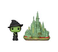 Wicked Pop Town Vinile Figura Elphaba Con The Emerald City 9 Cm Funko