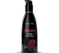 Wicked Sensual Care Aqua - Lubricante con sabor a fresa, 60 ml, transparente