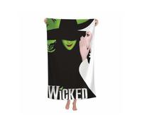 Wicked Themed Quick-Dry Beach Towel - Ultra Absorbent, Soft Polyester, Large Size for Yoga, Swimming & Surfing - Featuring Iconic "Wicked" Design with