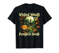Wicked Weeds and Pumpkin Seeds Halloween Gardening Gardener Camiseta gráfica económica