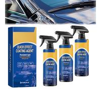 Wickeffect Coating Agent, Quick Effect Coating Agent for Car, Advanced Car Quick-Acting Coatings Agents Spray, for Cars Care, Renovations (3pcs)