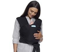 Wickelkinder Classic Fular Portabebés, Negro (Black), Talla Única (3.6-15 kg)