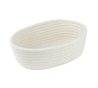 Wicker Storage Baskets - Aesthetic Woven Basket, 30x17x9cm Laundry Basket with Sturdy Structure, Woven Container, Rope Container, Rope Storage, Shelf Box for Household