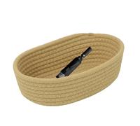 Wicker Storage Baskets - Aesthetic Woven Basket | 30x17x9cm Laundry Basket with Sturdy Structure, Woven Container, Rope Container, Rope Storage, Shelf Box for Household