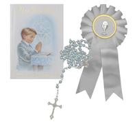 Widdle Gifts Juego de regalo para primera comunión C5202, libro de misales, rosario y roseta