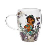 Widdop and co disney princess jasmine - taza de cristal de doble pared