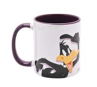 Widdop and Co Looney Tunes - Taza de cerámica púrpura de pato Lucas (320 ml) | Producto oficial de Warner Bros | Divertido regalo de dibujos animados para adultos y niños | Taza para té, café y