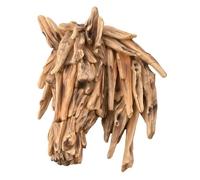 Widdop and Co. - Naturecraft - Colección Driftwood - Efecto de madera con cabeza de caballo autónoma para pared, figura/adorno decorativo - Artículos para el hogar para los amantes de los animales y