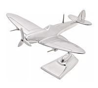 Widdop & Co. Spitfire - Avión bombardero modelo de aluminio fundido - Militar Heritage - Avión modelo de 10 pulgadas en base independiente - Harvey Makin
