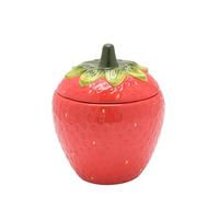Widdop Cottage Garden - Vajilla de cerámica con temática de fresas - Azucarero - Vajilla de verano brillante y peculiar - Bonita idea de regalo para picnic al aire libre