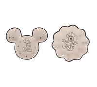 Widdop Disney Mickey & Minnie - Juego de 2 platos de cerámica para baratijas