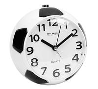 Widdop - Reloj despertador de fútbol para niños, con campana, alarma, cuarzo