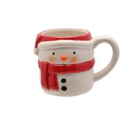 Widdop - Taza de sopa de Papá Noel - Taza de cerámica de gran tamaño con asa - Vajilla festiva de Navidad para bebidas calientes, sopa y aperitivos - Idea de regalo divertida para invierno