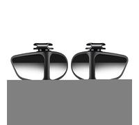 Wide Angle Car Auxiliary Mirror, 1 Pair Reversing 360° Blind Spot Mirrors, Adhesive Mount Multi-Sided Rear View Glass, Compact Ideal for Enhanced Driving Safety and Expanded Side Visibility