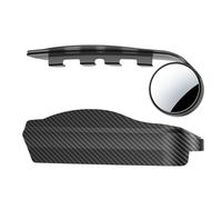 Wide Angle Spot Mirrors, 2-In-1 Blind Spot Accessory, Round Car Mirror with Build, Rain Eyebrow Tool, Mirror Accessory with Adjustable Design, Driving Gear for Commuting Offroad