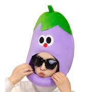 Wide Applications: Featuring a distinctive eggplant-inspired design, this hat costume serves asa versatile accessory perfect for holidays including Christmas, Easter, and Halloween, aswell asevents