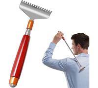 Wide Back Scratcher, Extendable Back Scratcher for Women Men with Wood Handle- Massage Roller, Extra Wide 15-Teeth Claw Heavy Duty Manual Metal Back S