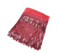 Wide Lace Fringe Trim, 18cm Sequin Glitter Lace Tassel Fringe Trim Multicolor 3/5 Yards for Dance Dresses DIY(Color21,3Yards)