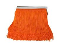 Wide Lace Fringe Trim, Lace Fringe Trim Multicolor 10 Yards 15cm Width(Orange)