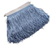 Wide Lace Fringe Trim, Light Sky Blue Polyester Lace Fringe Trim 1m x 15cm DIY Latin Dress Stage Accessories