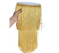 Wide Lace Fringe Trim, Multicolor Lace Fringe Trim 50-100cm Wide,2 Meter Lot for DIY(Light Gold,50CM)