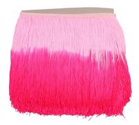 Wide Lace Fringe Trim, Patchwork Lace Trim Tassel Fringe Multicolor 20 cm Wide DIY Latin Dress Stage Curtains(Color23 1Yard)