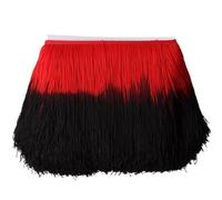 Wide Lace Fringe Trim, Patchwork Lace Trim Tassel Fringe Multicolor 20 cm Wide DIY Latin Dress Stage Curtains(Color6 1Yard)
