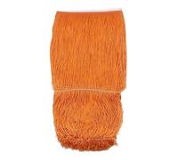 Wide Lace Fringe Trim, Polyester Lace Tassel Fringe Trim Multicolor 50cm Wide 1Meters(Orange)