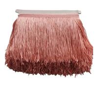 Wide Lace Fringe Trim, Polyester Multicolor 10 Meter 20 cm for DIY Clothing Accessories(Water Red)