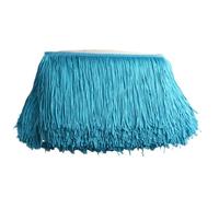 Wide Lace Fringe Trim, Polyester Tassel Multicolor 15cm 9 Meter Sewing Crafts Curtain(Blue)