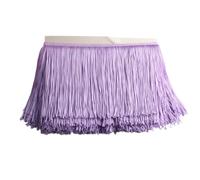 Wide Lace Fringe Trim, Polyester Tassel Multicolor 15cm 9 Meter Sewing Crafts Curtain(Light Purple)