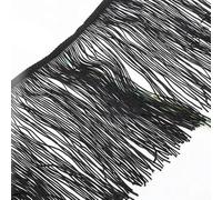 Wide Lace Fringe Trim, Tassel Ribbon Multicolor 20cm 10 Meters Long(A)