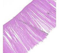 Wide Lace Fringe Trim, Tassel Ribbon Multicolor 20cm 10 Meters Long(RedPurple)