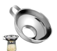 Wide Mouth Funnel - Stainless Steel Canning Funnels For Filling Bottles - Metal Funnels With Handle For Filling Bottles, Funnel For Oil Power Jam Grains Dry & Wet